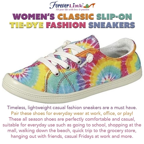 TIE DYE PRINT SNEAKERS - Picture 1 of 10